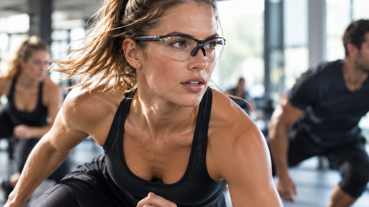 Sportbrille mit Sehstärke fürs Fitnessstudio: klare Sicht bei jedem Training