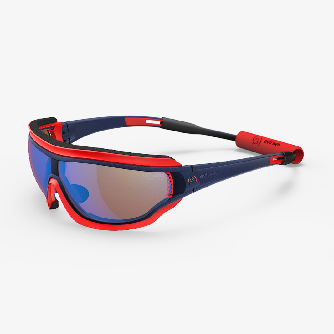 evil eye Fusor Pro / Navy Metallic LST Bluelight Vario Blue Mirror 45° Ansicht