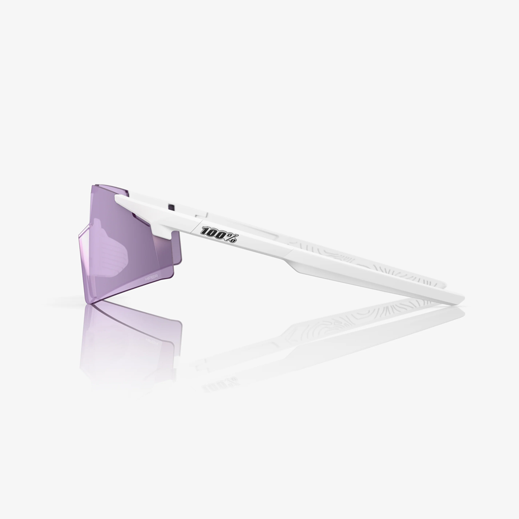 100% A2 / Aspire Matte White HiPER® Pink Lavender Lens side