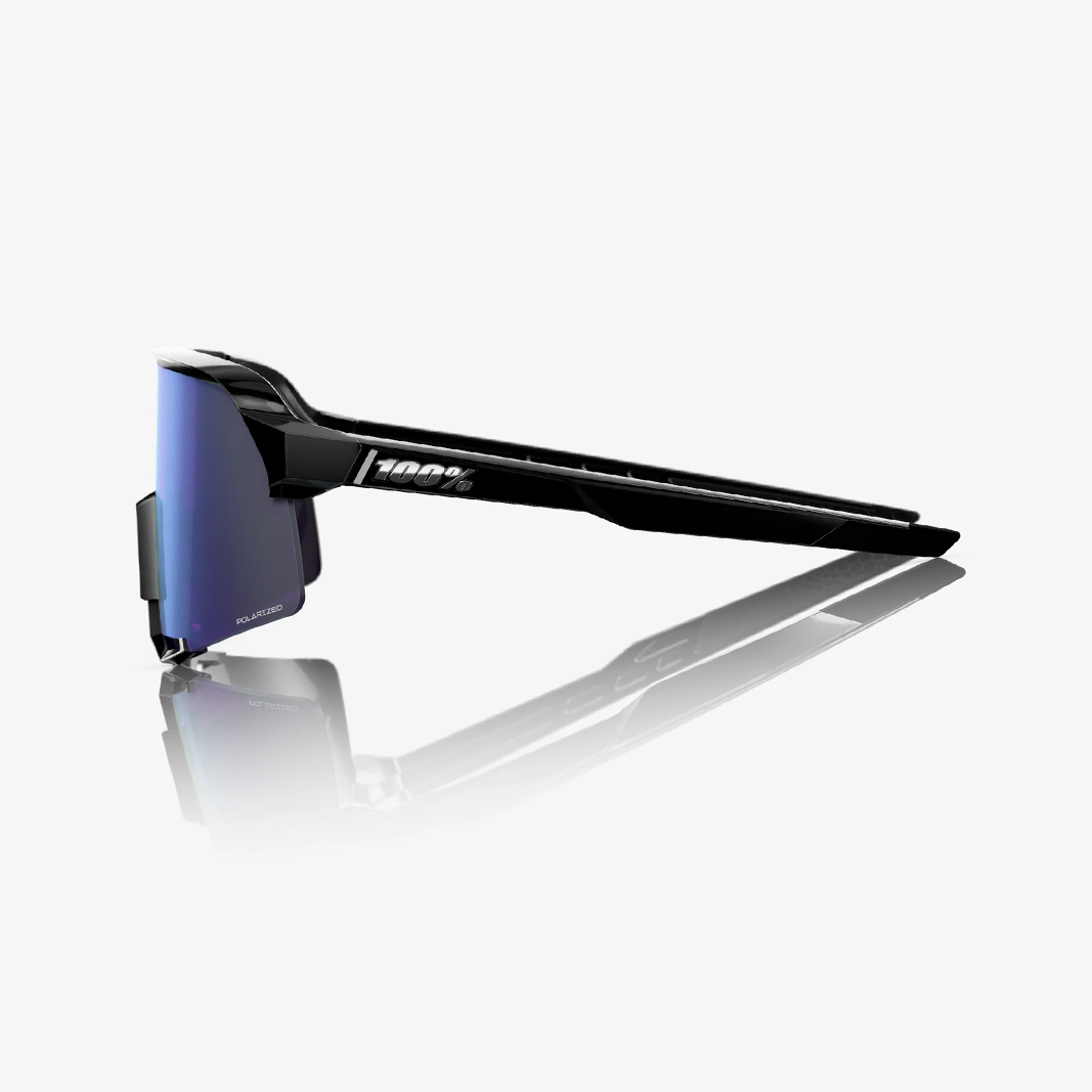 100% S3 / Polished Black HiPER Lavender Mirror Polarized Lens side