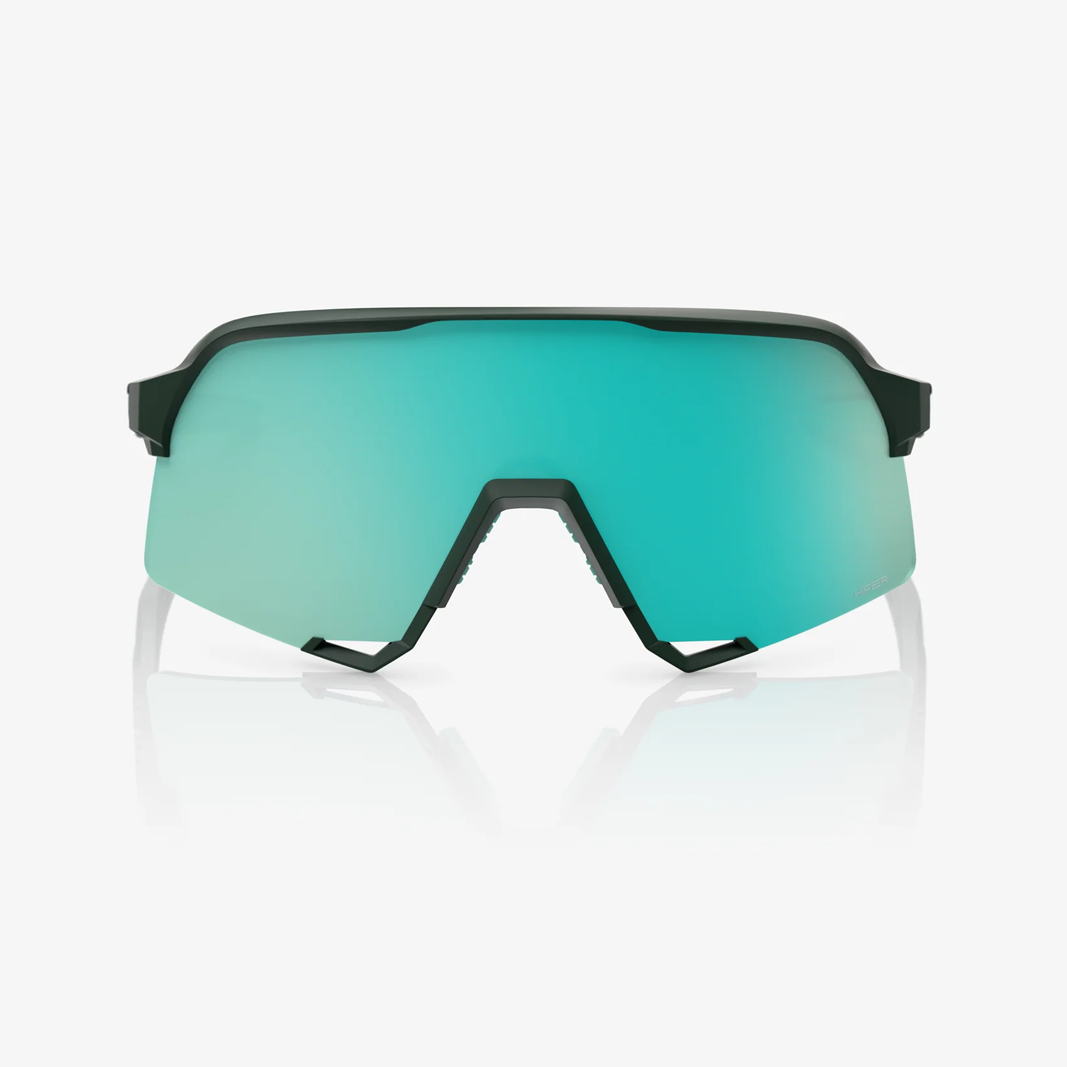 100% S3 / Matte Juniper HiPER Mint Mirror Lens face