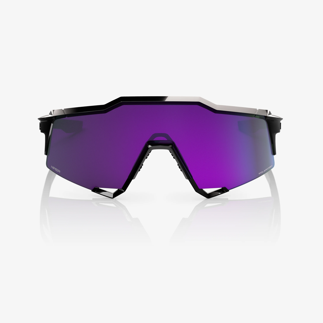 100% Speedcraft / Polished Black HiPER Lavender Mirror Polarized Lens face