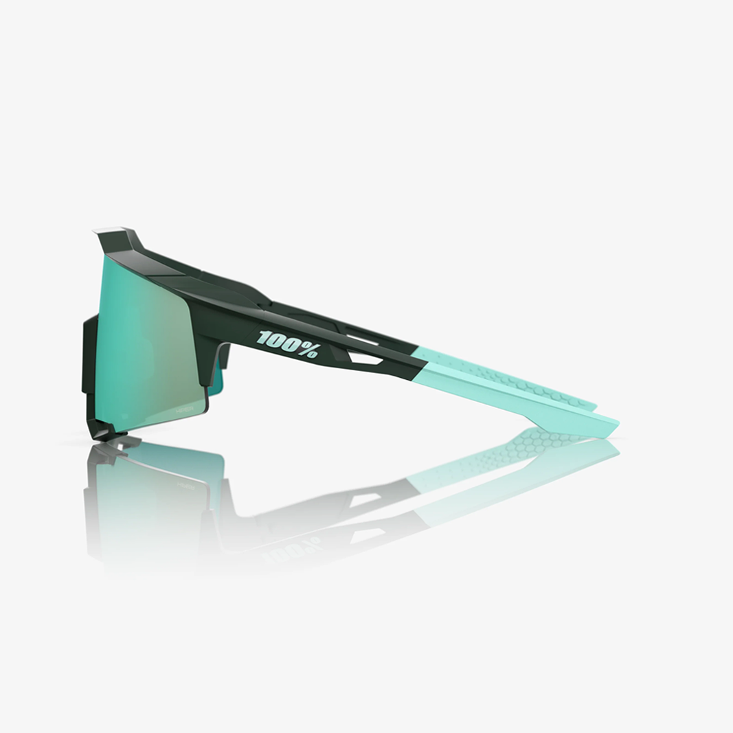 100% Speedcraft / Matte Juniper HiPER Mint Mirror Lens side