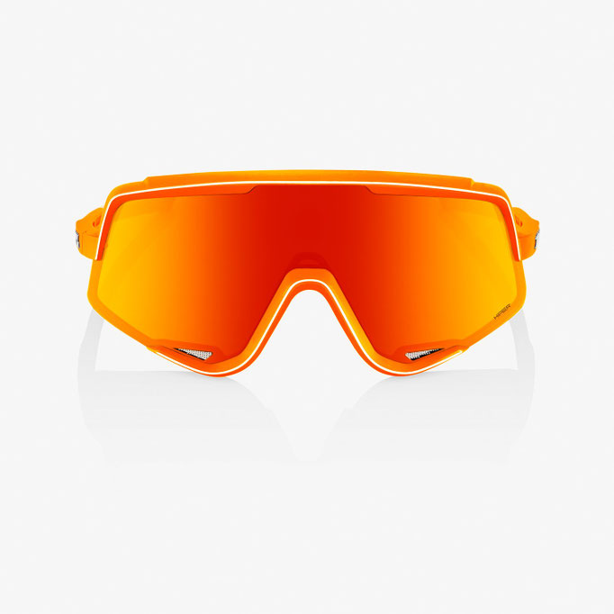 100Percent Glendale Neon Orange / Hiper Red Multilayer Mirror Lens