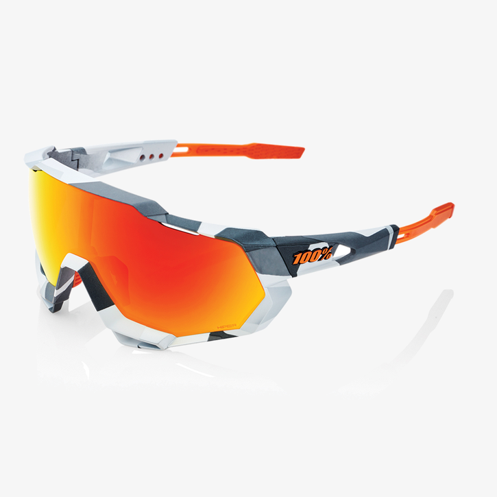 100Percent Speedtrap Soft Tact Grey Camo / Hiper Red Multilayer