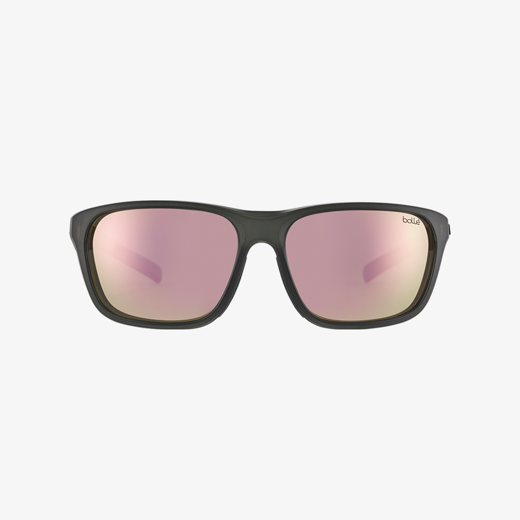 Bollé Strix / Black Crystal Matte - HD Polarized Brown Pink Frontansicht