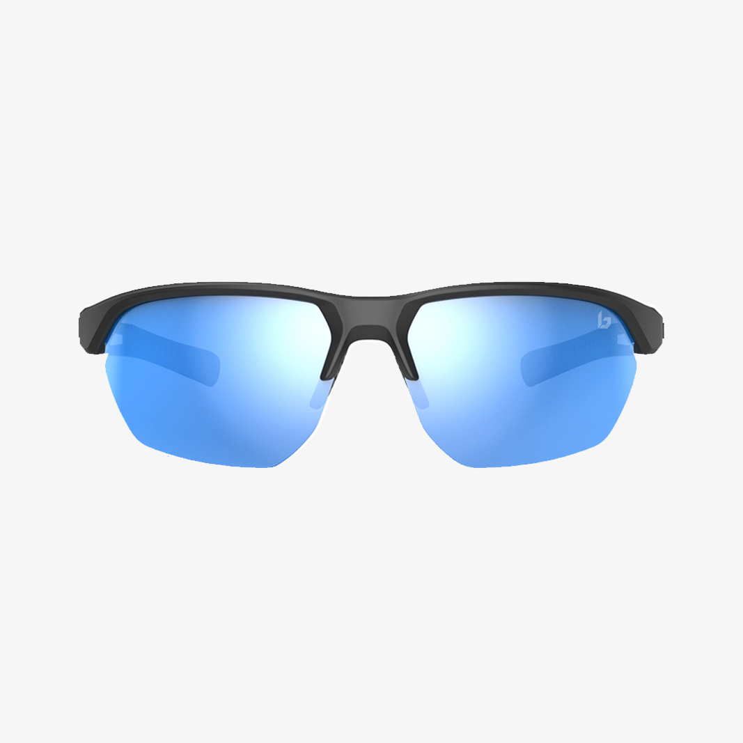 Bollé Victus / Black Matte - Sky Blue Polarized face