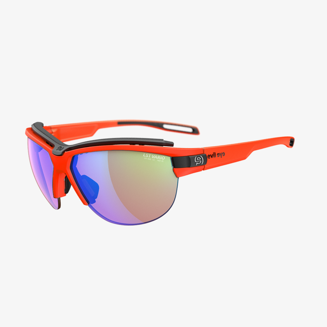 evil eye Pathline f Pro mit Sehstärke / Neon Orange Matt lst vario blue green