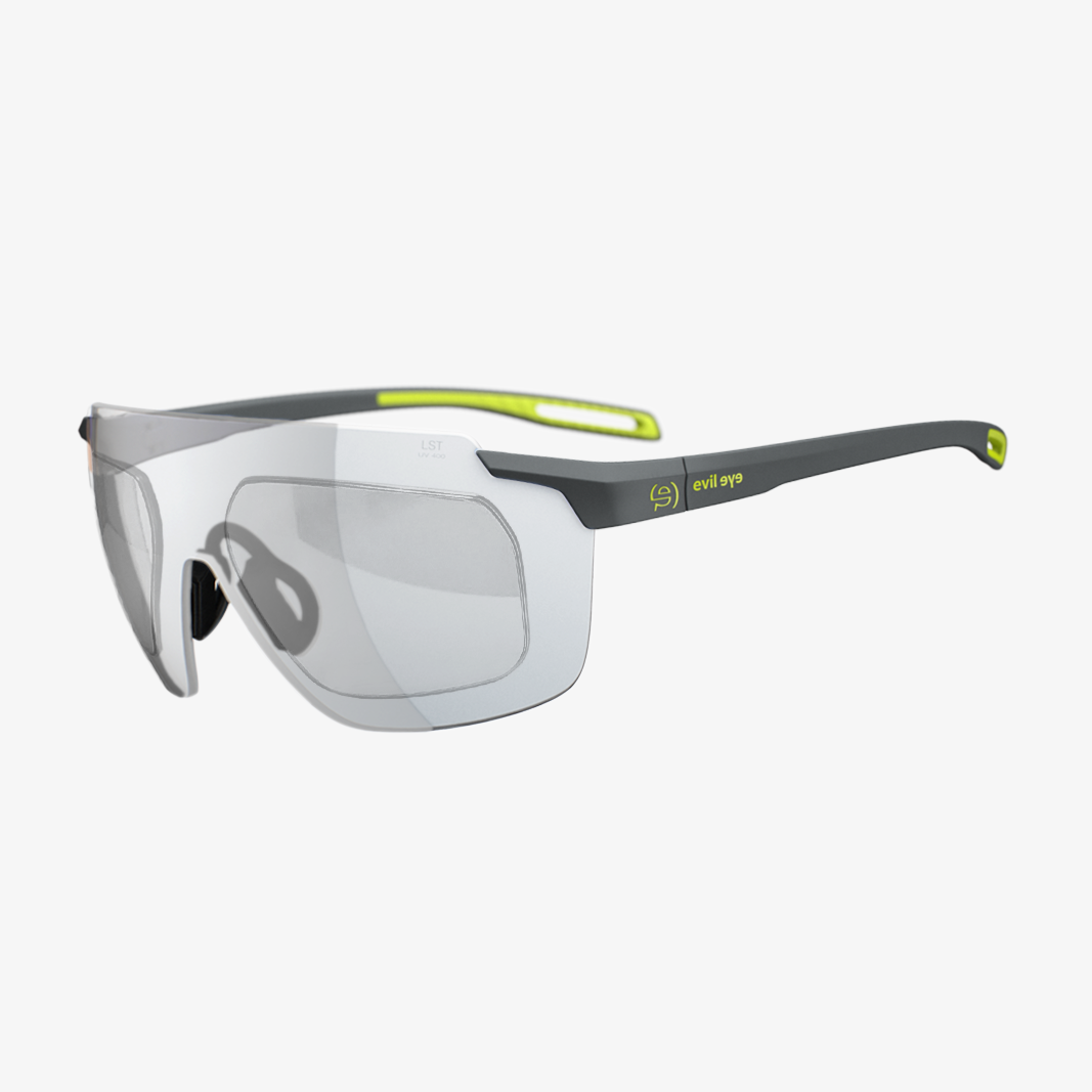 evil eye Vistair-X mit Sehstärke / Dark Grey Matt / Vario Clear Grey