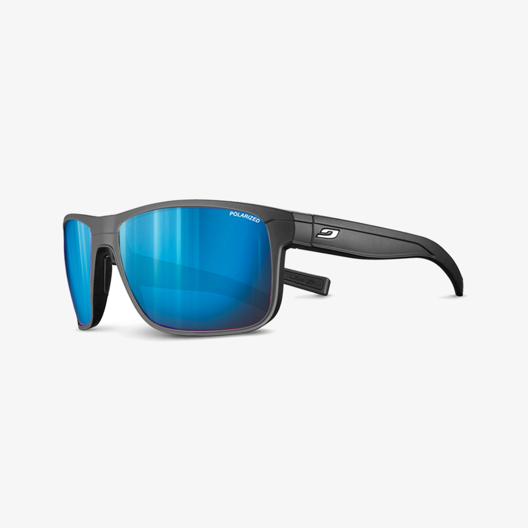 Julbo Renegade mit Sehstärke / Schwarz Matt / SPECTRON 3 HD Polarized Blau
