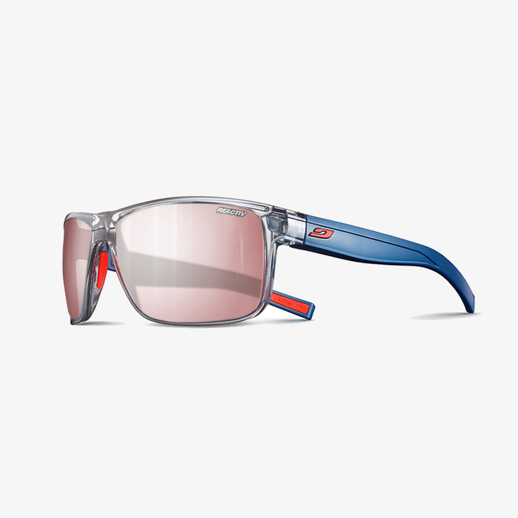 Julbo Renegade mit Sehstärke / Grau Durchscheinend - Blau / REACTIV 0-3 HC