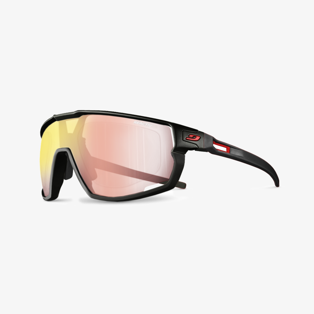 Julbo Rush mit Sehstärke / Schwarz Rot Reactiv 1-3 LA