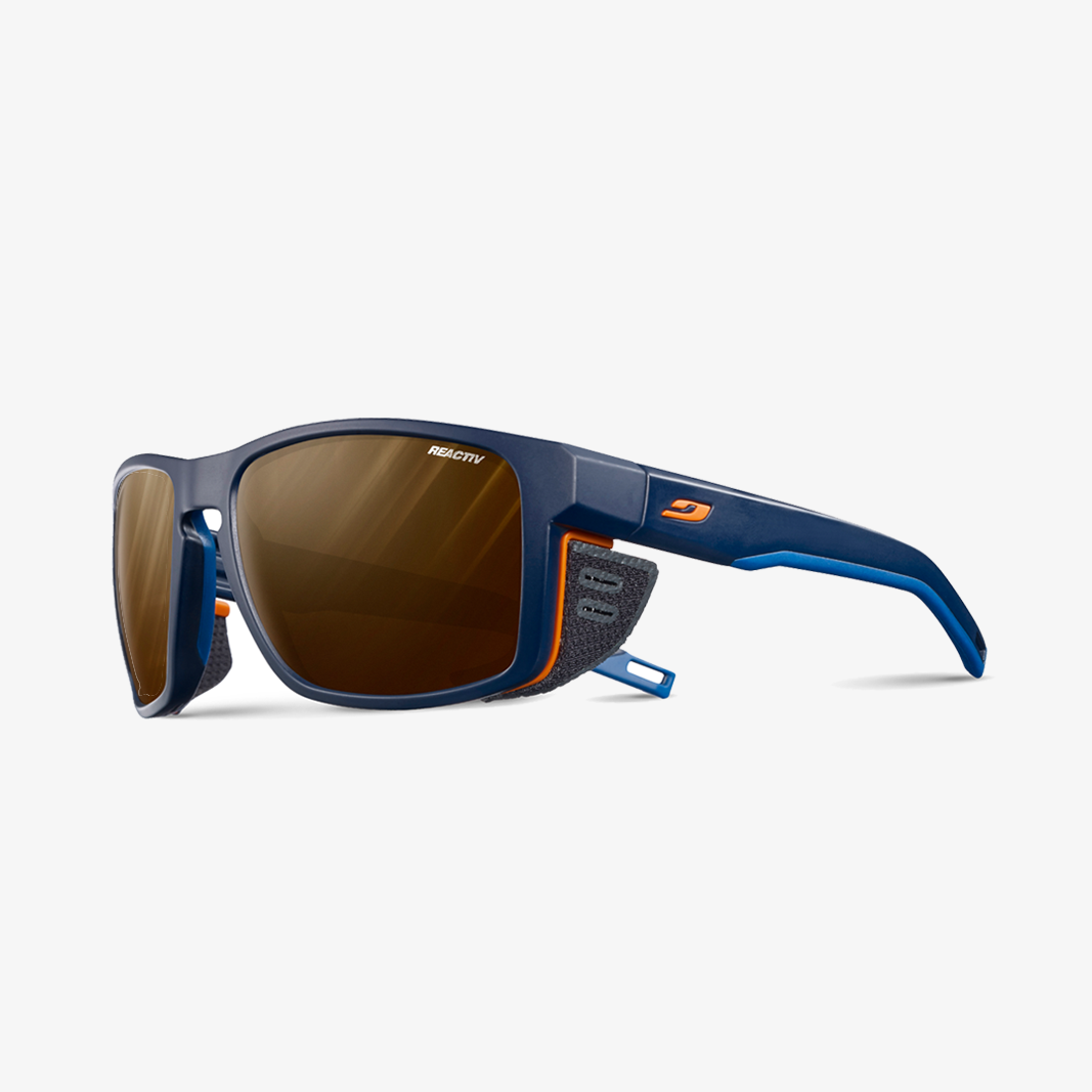 Julbo Shield mit Sehstärke / Dunkelblau - Orange REACTIV 2-4 Polarized