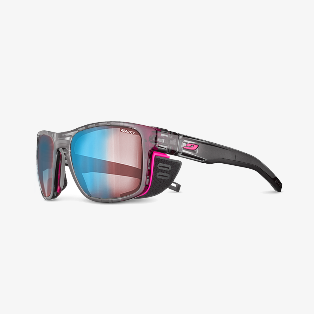 Julbo Shield M mit Sehstärke / Grau Neonpink REACTIV 1-3 HC