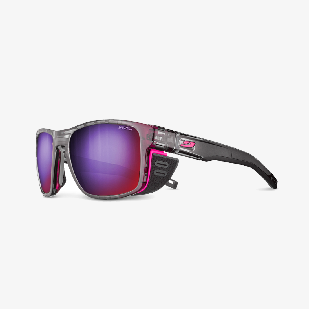 Julbo Shield M mit Sehstärke / Grau Neonpink SPECTRON 3 HD
