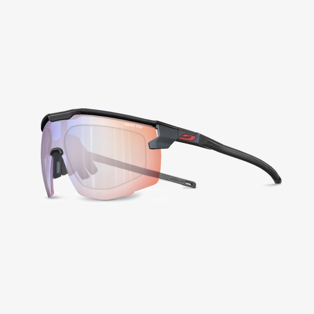 Julbo Ultimate mit Sehstärke / Schwarz Rot / Reactiv 1-3 HC