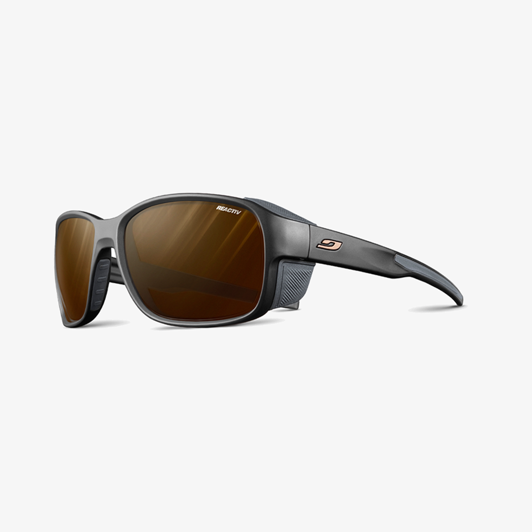 Julbo Montebianco 2 mit Sehstärke / Schwarz Grau REACTIV 2-4 Polarized