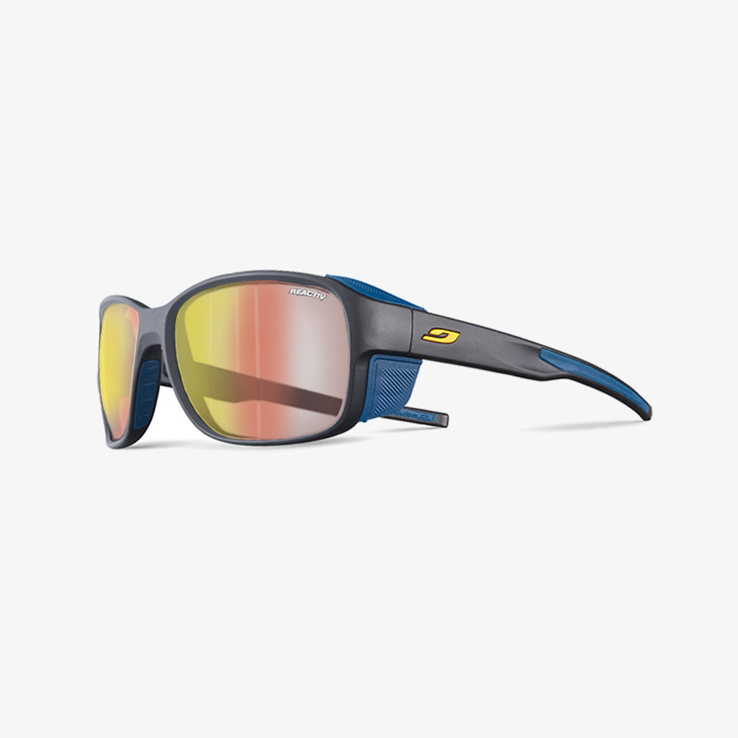 Julbo Monterosa 2 mit Sehstärke / Schwarz Blau Orange / REACTIV 1-3 LA