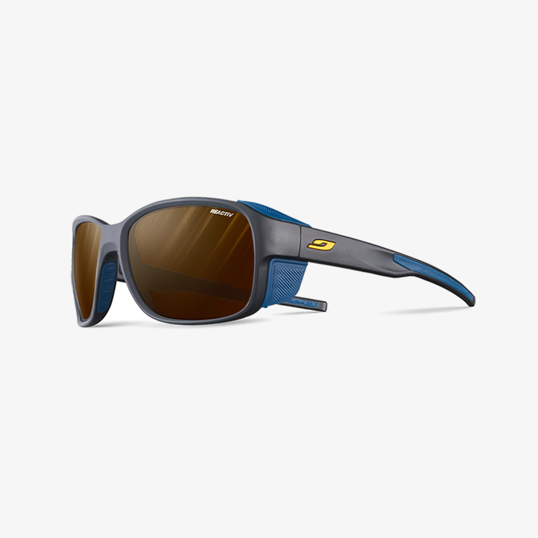 Julbo Monterosa 2 mit Sehstärke / Schwarz Blau Orange / REACTIV 2-4 Polarized
