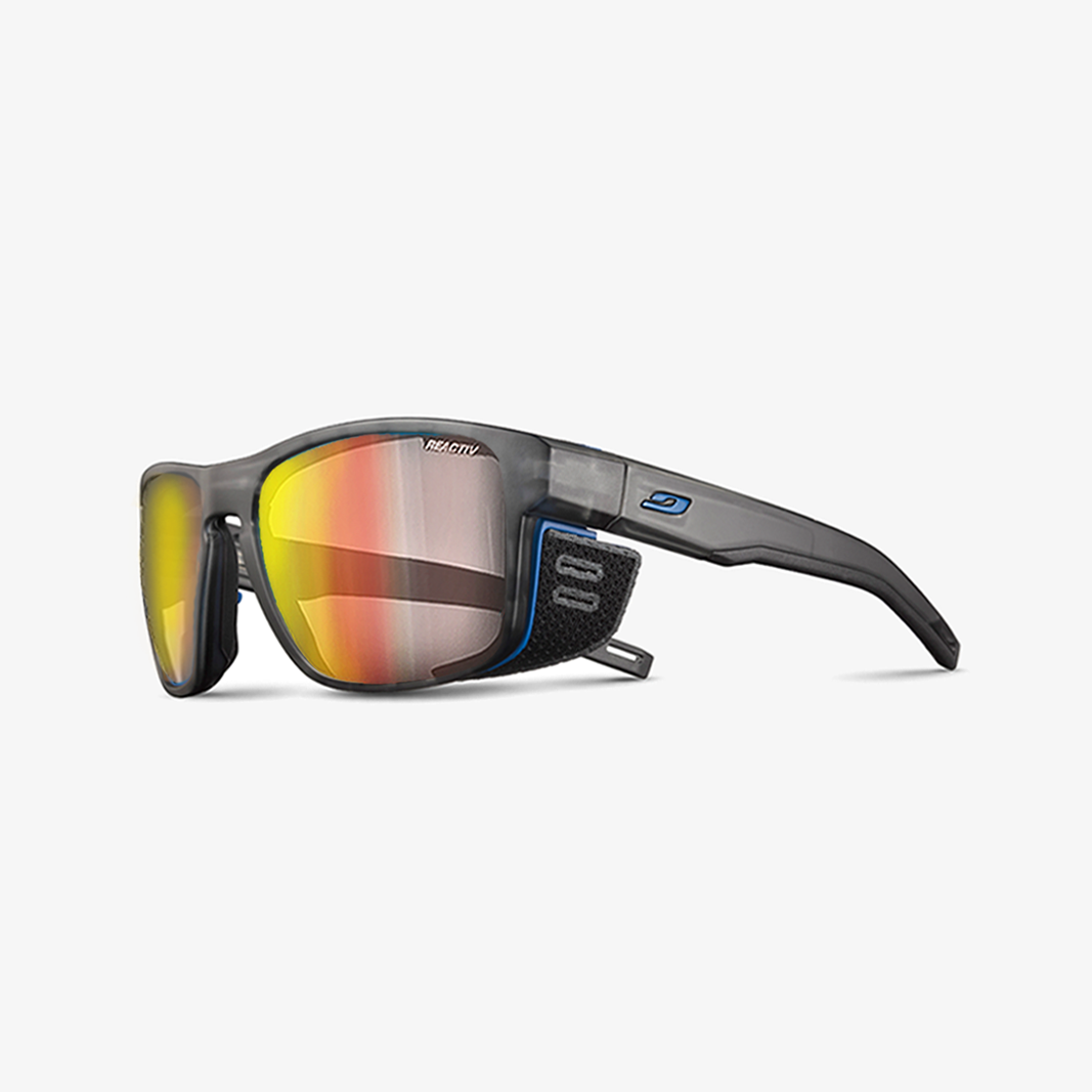 Julbo Shield M mit Sehstärke / Schwarz Durchscheinend Blau / REACTIV 1-3 LA