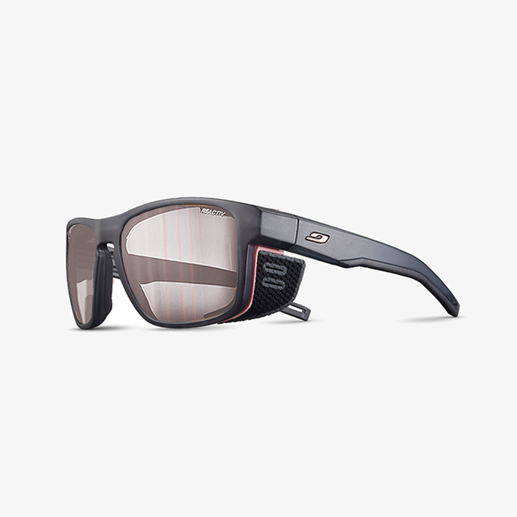 Julbo Shield M mit Sehstärke / Schwarz Durchscheinend Rosa / REACTIV 0-3 HC