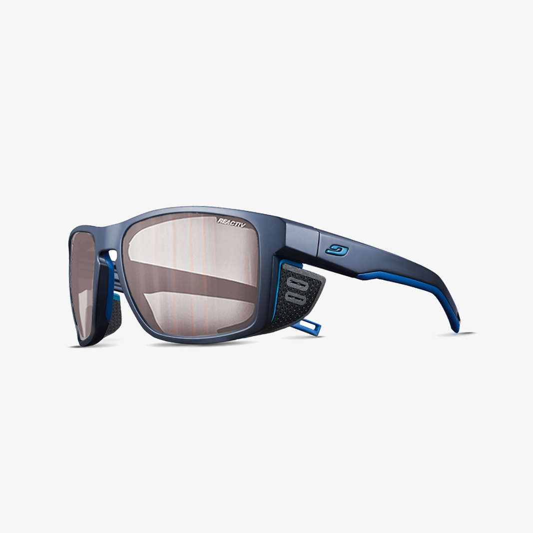 Julbo Shield M mit Sehstärke / Dunkelblau Blau REACTIV 0-3 HC
