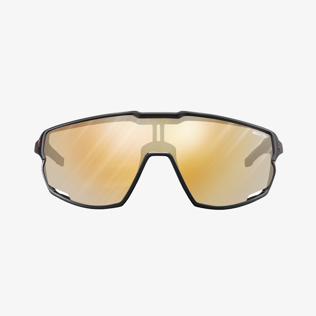 Julbo Rush Schwarz - Rot / Reactiv 1-3 Light Amplifier Seitenansicht nicht aktiviert