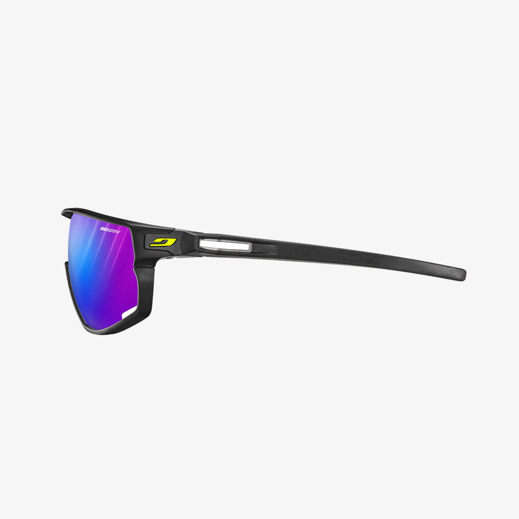 Julbo Rush Schwarz / Reactiv 1-3 High Contrast Seitenansicht