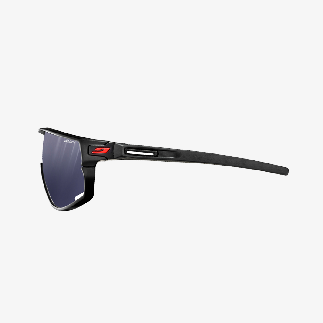 Julbo Rush Schwarz - Rot / Reactiv 0-3 Seitenansicht