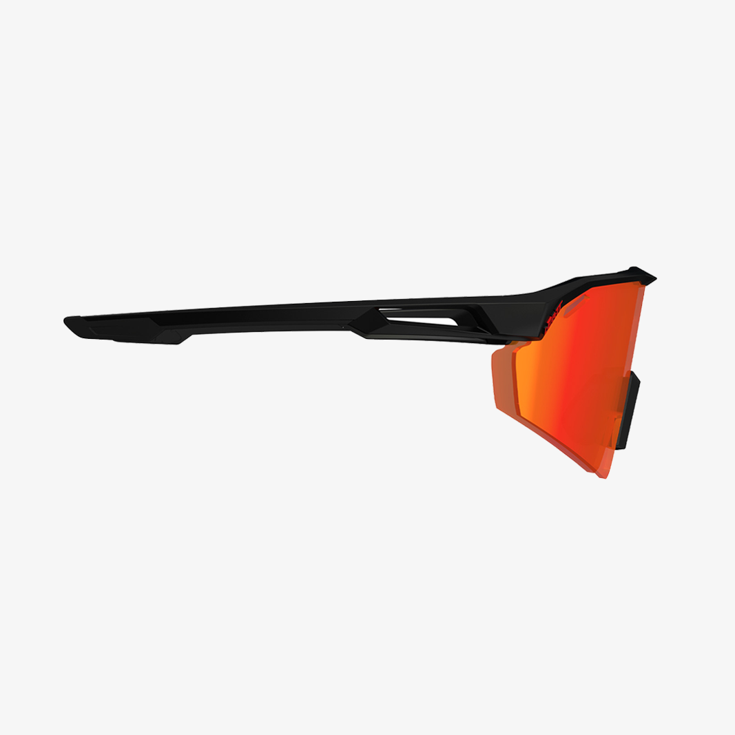 LEATT SpeedViz Lite - Satin Black / Iriz Cryztal Red side