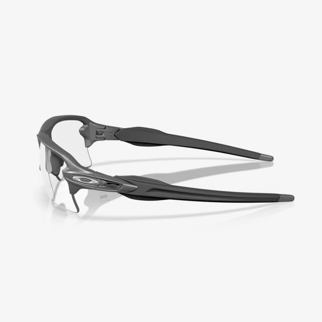 Oakley FLAK 2.0 XXL / Steel Clear to Black Iridium Photochromic side
