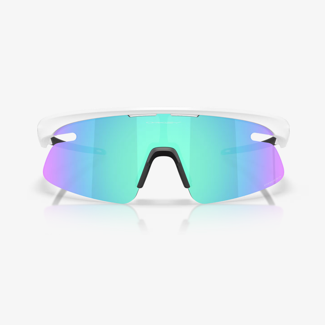 Oakley RSLV Lite / Matte White Prizm Sapphire face