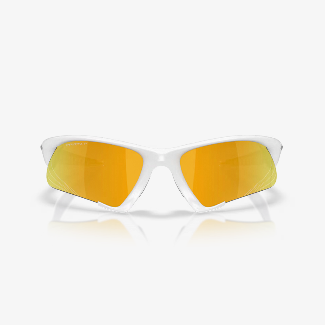 Oakley Suture Jacket / White Matte - Prizm 24K Polarized face