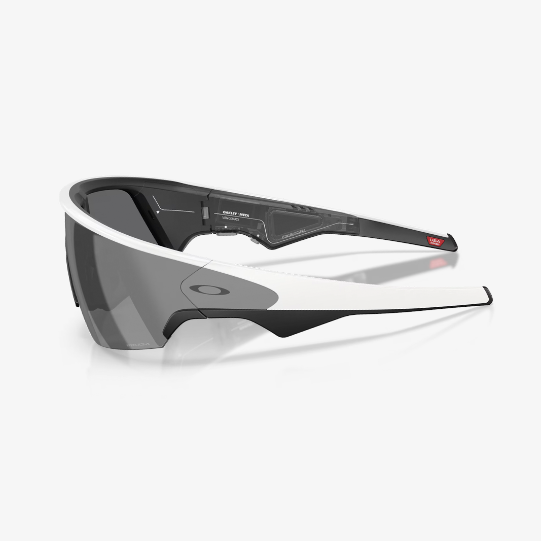 Oakley META Vanguard / White Matte Prizm Black - Bügelansicht