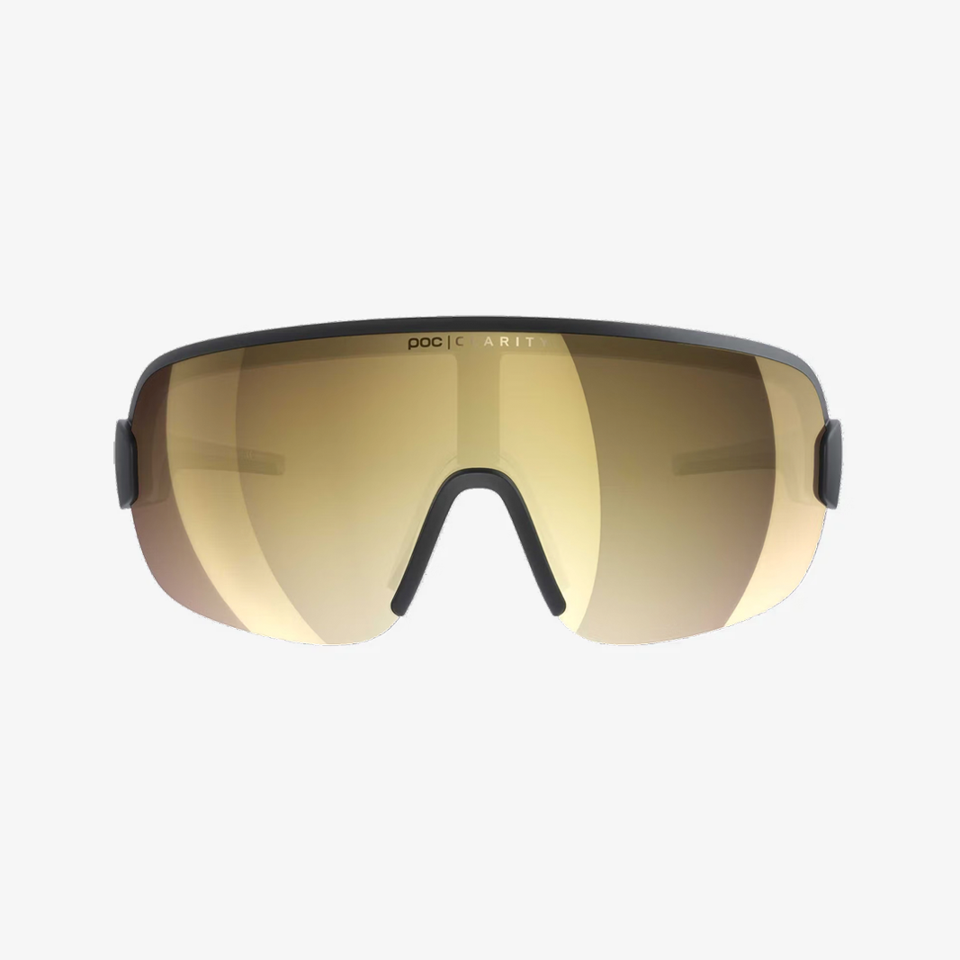 POC Aim Uranium Black / Clarity Road Partly Sunny Gold Mirror face