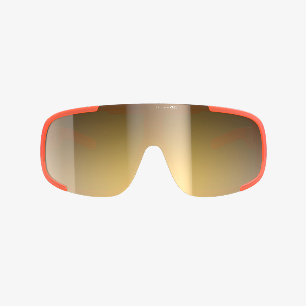 POC Aspire Fluorescent Orange / Clarity Road Partly Sunny Gold Mirror face