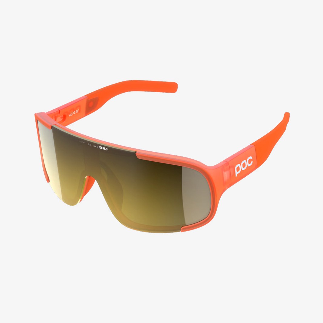 POC Aspire Fluorescent Orange / Clarity Road Partly Sunny Gold Mirror main