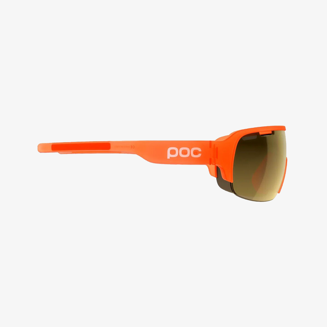 POC DO Half Blade Florescent Orange / Violet Gold Mirror Lens side