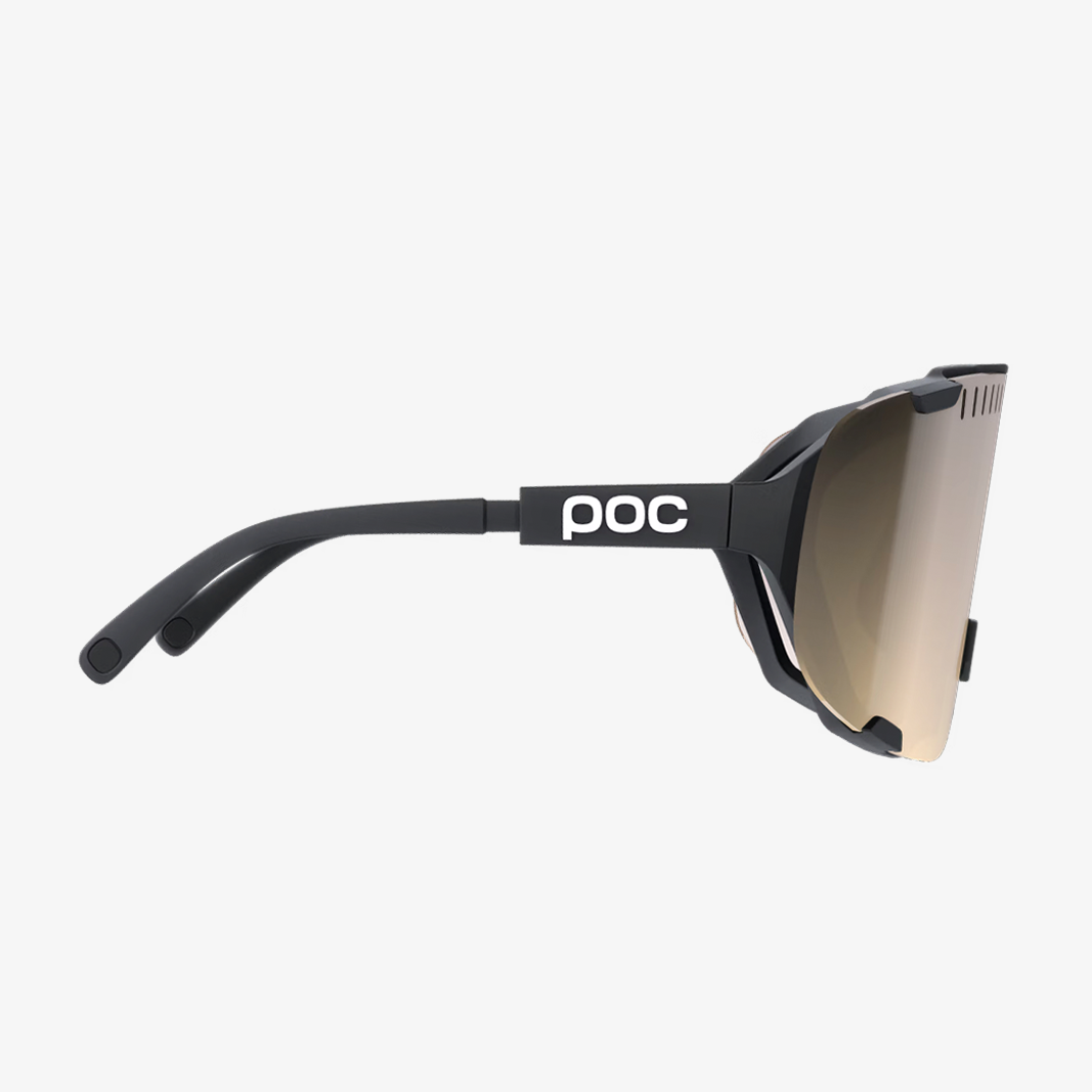 POC Devour Uranium Black / Clarity Trail Partly Sunny Silver Mirror side