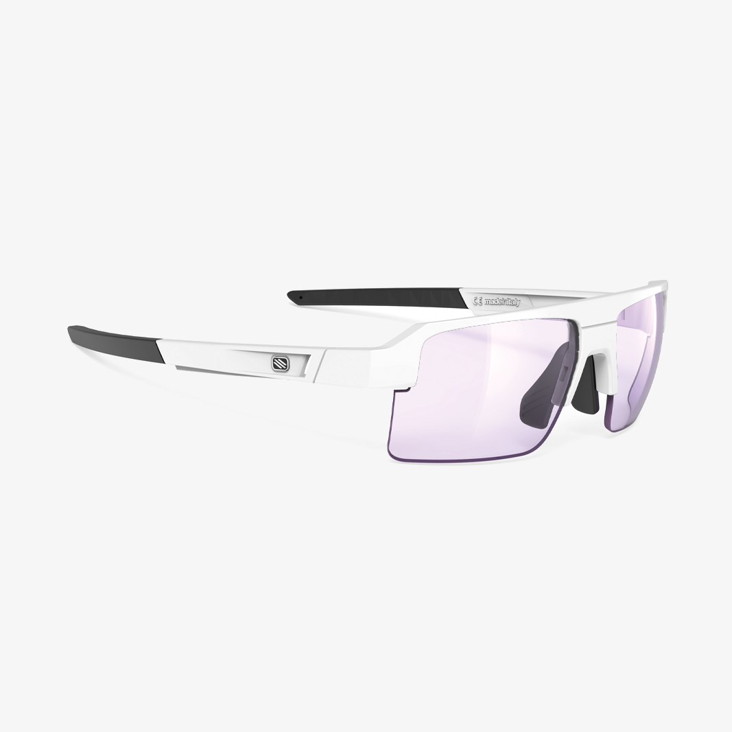 Rudy Project Sirius mit Sehstärke / White Gloss - ImpactX Photochromic 2 Laser Purple