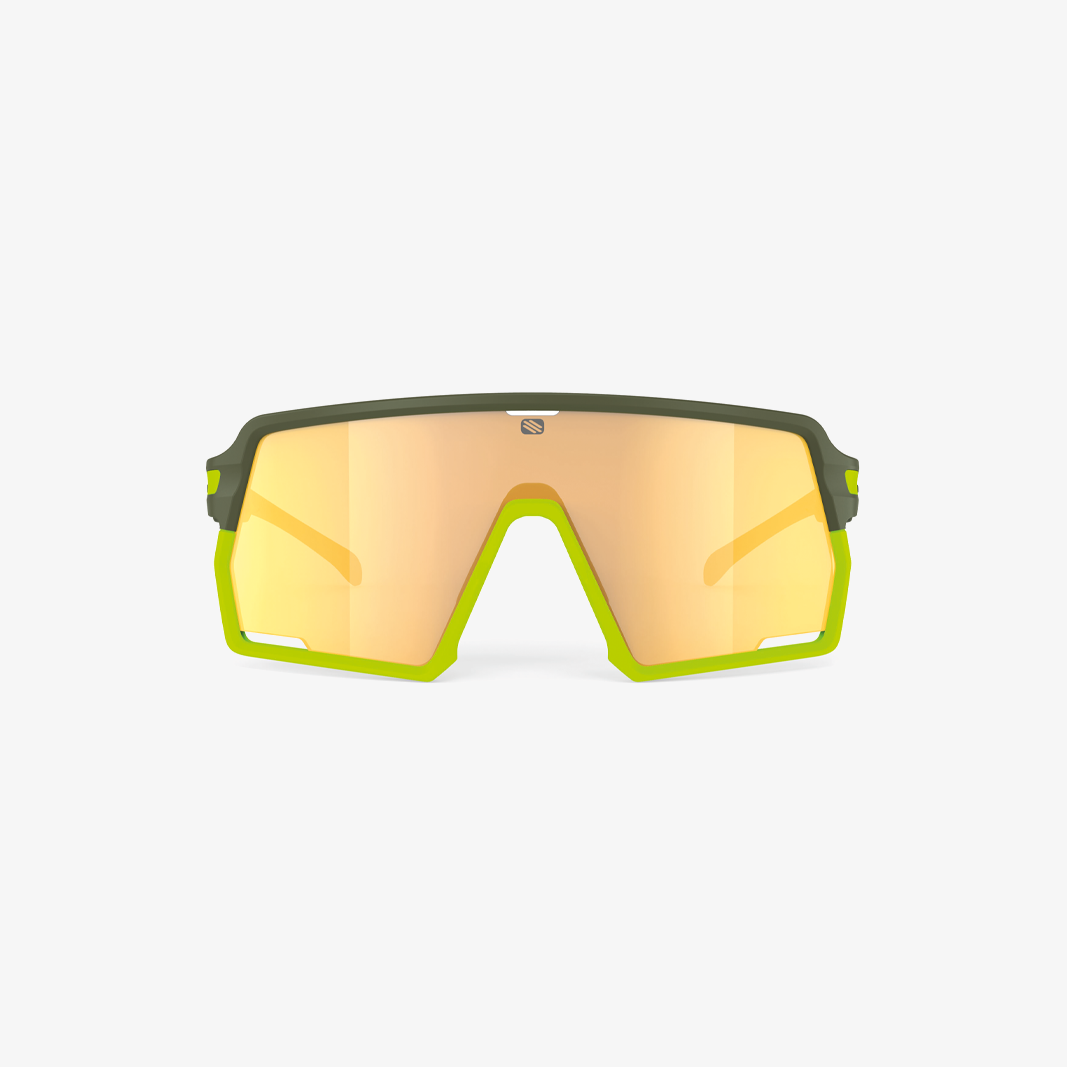 Rudy Project Kelion / Olive Matte Multilaser Yellow face