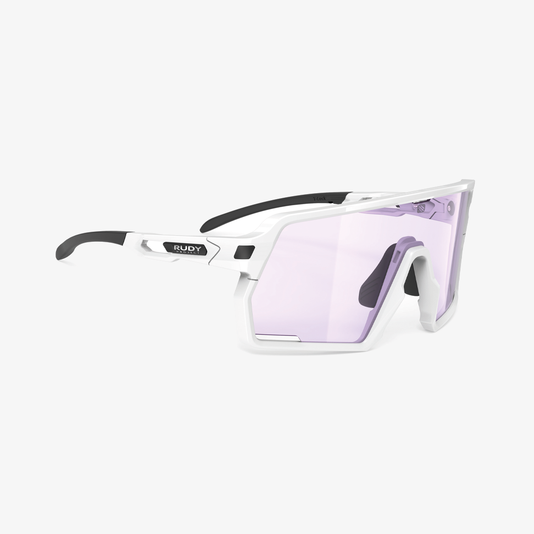 Rudy Project Kelion / White Gloss ImpactX Photochromic 2 Laser Purple