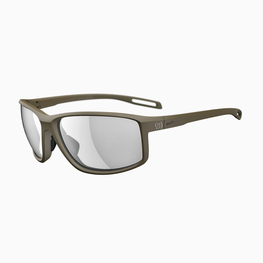 evil eye Stoked mit Sehstärke / Khaki Matt - Vario Clear Grey