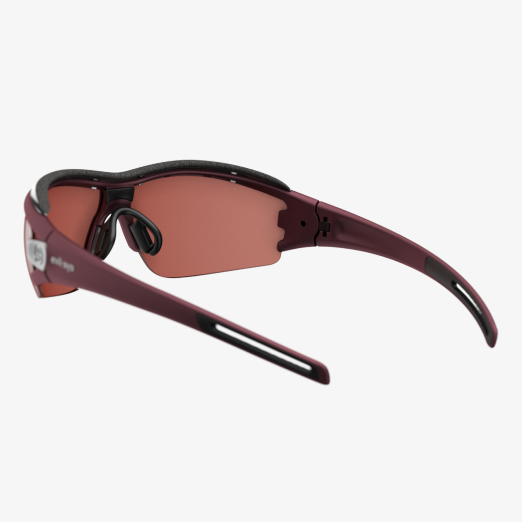 evil eye Trace Pro / Dark Red Matt LST Active Silver Mirror Rückansicht