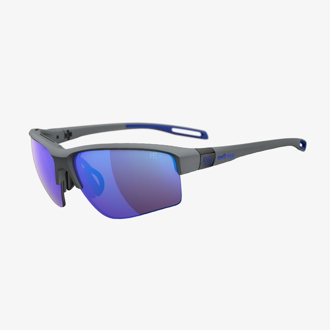 evil eye Elate.P / Dark Grey Matt LST Active Blue Mirror 45° Ansicht