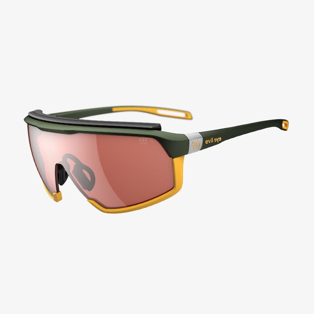 evil eye Traileye NG Pro Dark Green Metallic / Größe L / LST Active Silver Mirror