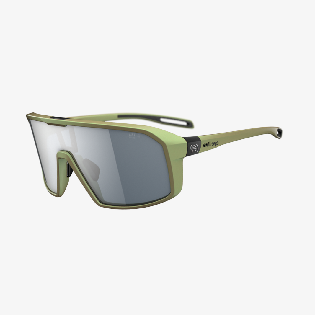 evil eye Roadsense / Dynamic Green Matt LST Grey Silver Mirror Front Ansicht