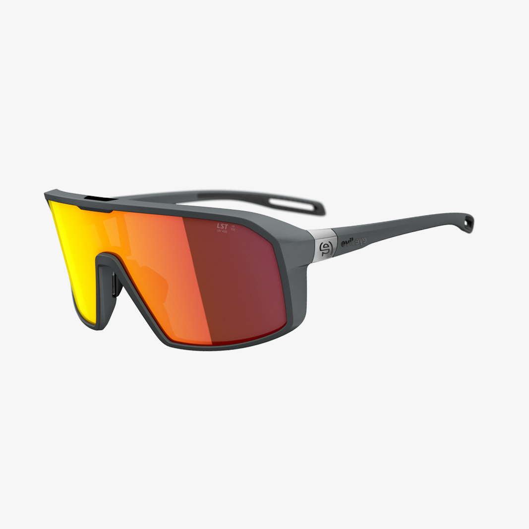 evil eye Roadsense / Dark Grey Matt LST Active Red Mirror 45° Ansicht