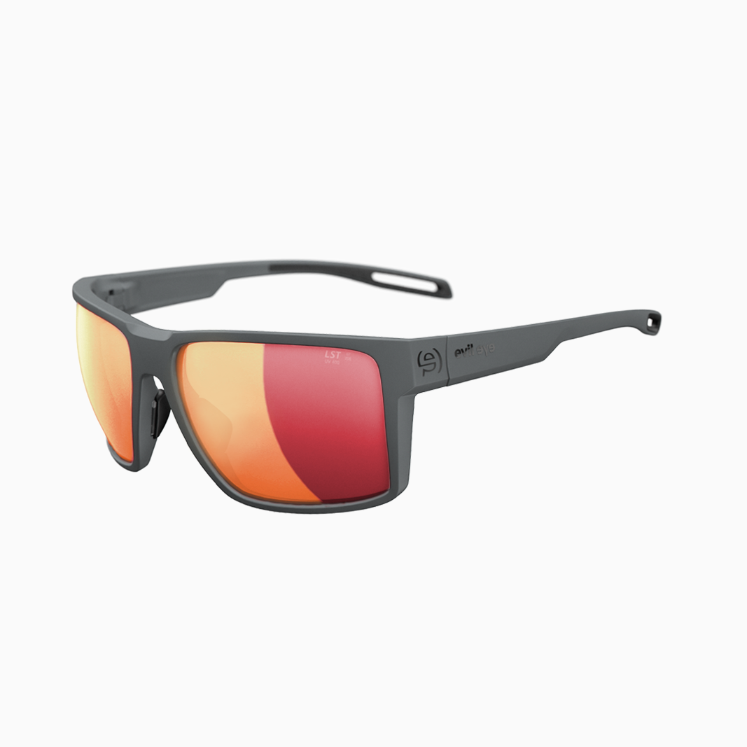 evil eye Seaside mit Sehstärke / Dark Grey Matt - LST Active Red M