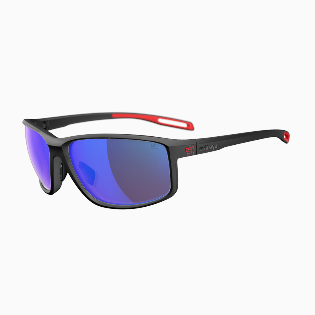 evil eye Stoked mit Sehstärke / Black Matt Red - LST Active Blue M